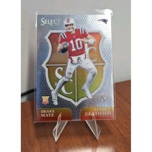 2024 Panini Select Drake Maye Select Certified Rookies #3 RC Patriots